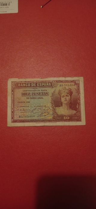 Billete de 10 pesetas