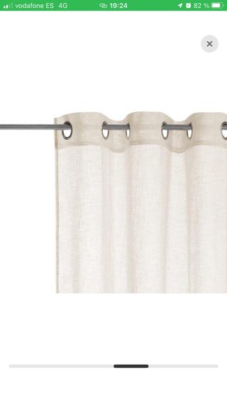 Cortina salón beige