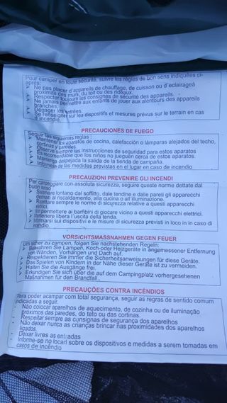 IDEAL ROMERIA:  KIT TIENDA DE CAMPAÑA