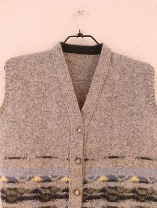 Chaleco PURA LANA VIRGEN VINTAGE t.44