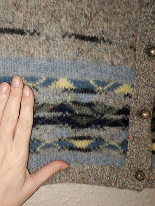 Chaleco PURA LANA VIRGEN VINTAGE t.44