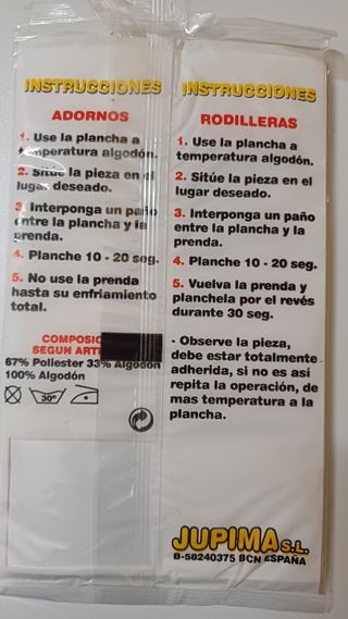 Parches para pantalones