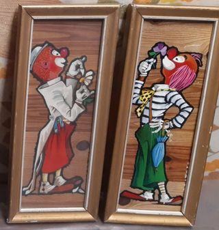 Cuadros antiguos Clown