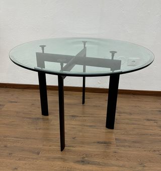 Mesa circular de cristal