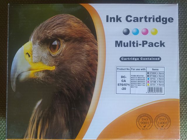 Cartuchos de tinta CANON 570 y 571