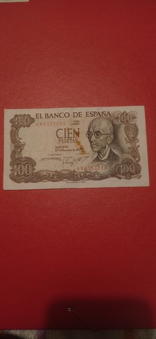 Billete de 100 pesetas