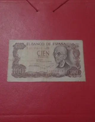 Billete de 100 pesetas