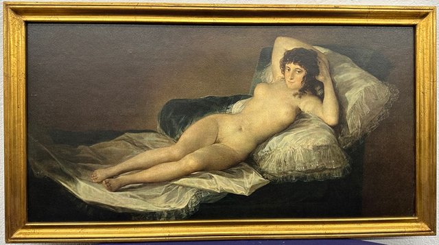 Reproducción de la Maja Desnuda de Goya ENMARCADO