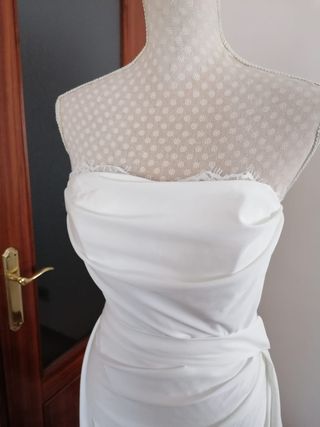 Nuevo vestido de novia + sobrefalda