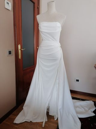 Nuevo vestido de novia + sobrefalda