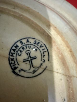 Plato La Cartuja Pickman 1900