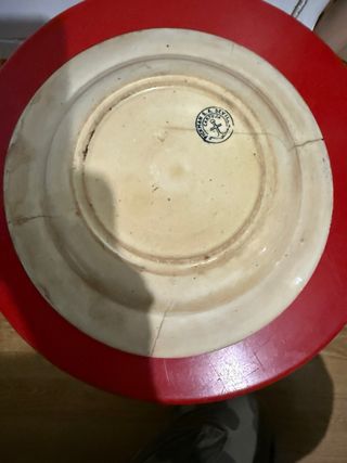 Plato La Cartuja Pickman 1900