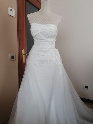 Nuevo vestido de novia + sobrecola flora