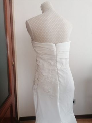 Nuevo vestido de novia + sobrecola flora