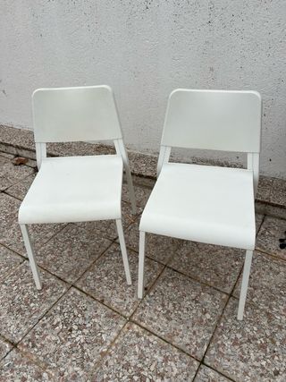 2 Sillas comedor ikea teodores blancas