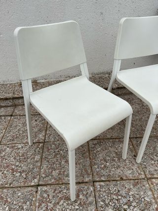 2 Sillas comedor ikea teodores blancas