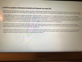 Videocámara digital Panasonic HCX920 full HD noir