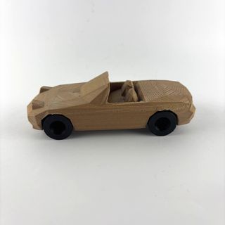 Modellini Miata Mazda Low Poly Effetto Legno