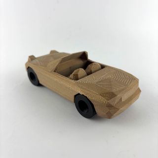 Modellini Miata Mazda Low Poly Effetto Legno