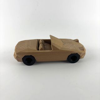Modellini Miata Mazda Low Poly Effetto Legno