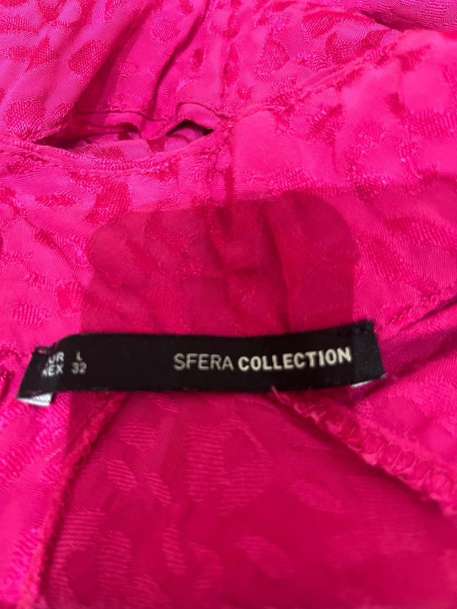 Vestido de fiesta rosa maca Sfera. Talla M