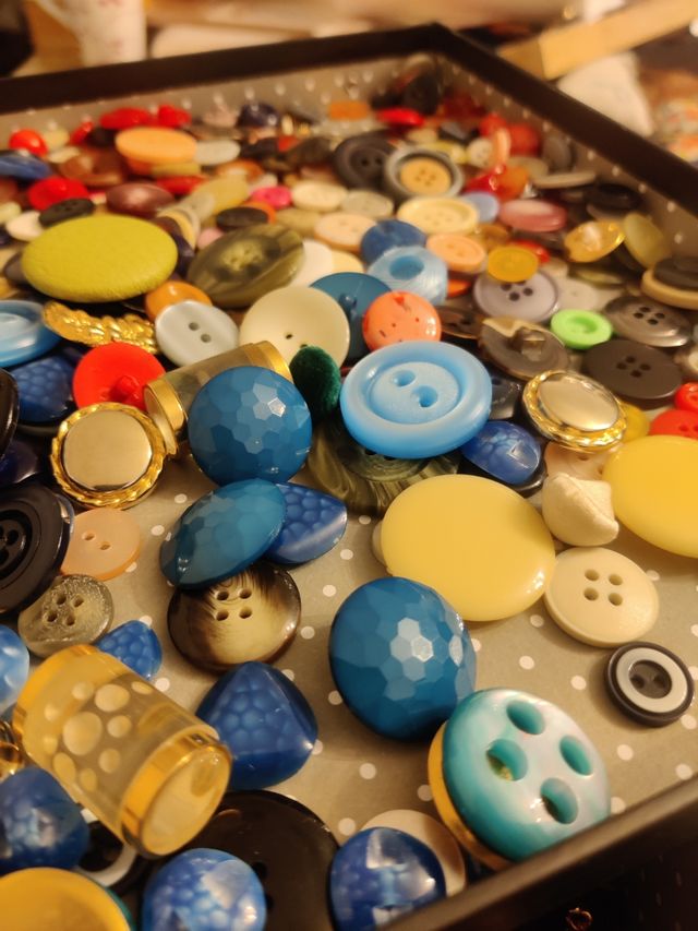 Lote de 500 botones vintage