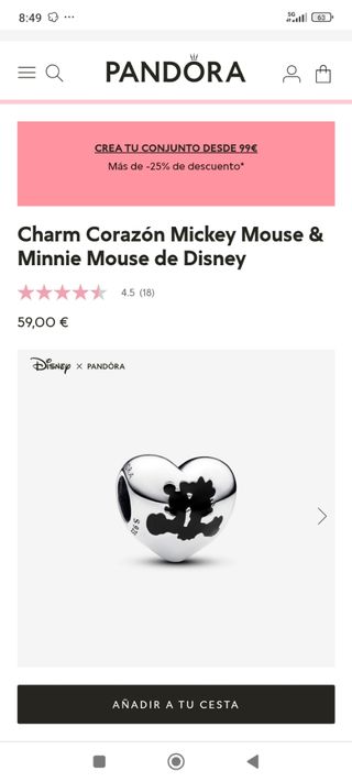 Pandora charm