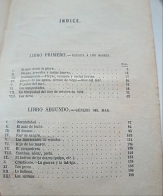 El Mar, J. Michelet, 1875, oceanografía.