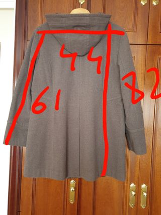 Abrigo mujer 80% lana