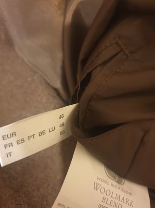 Abrigo mujer 80% lana