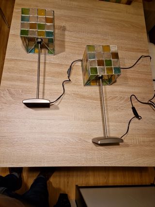 Lamparas mesilla y techo