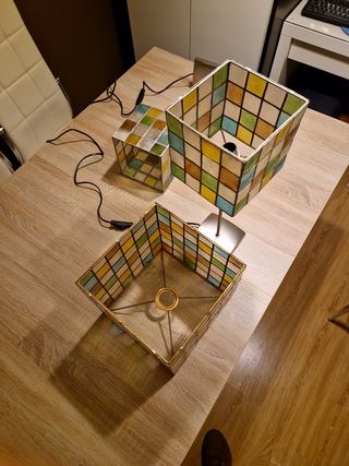 Lamparas mesilla y techo