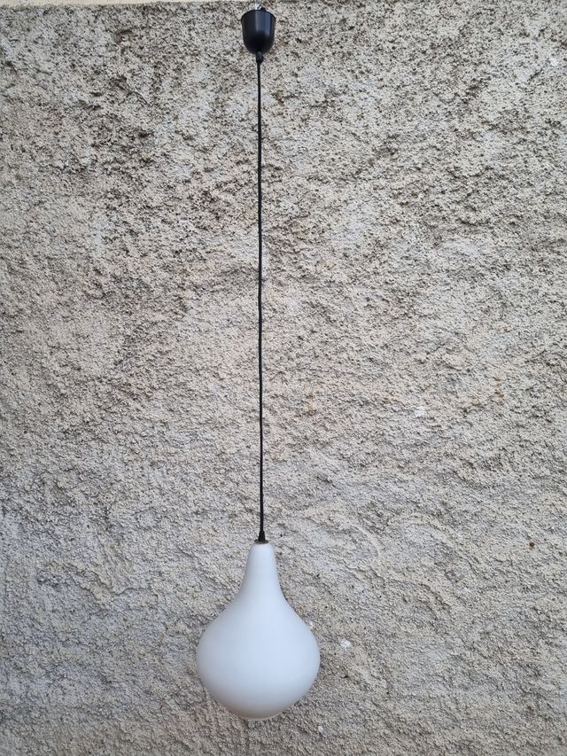 Lampadario lámpara opalino vetro vintage