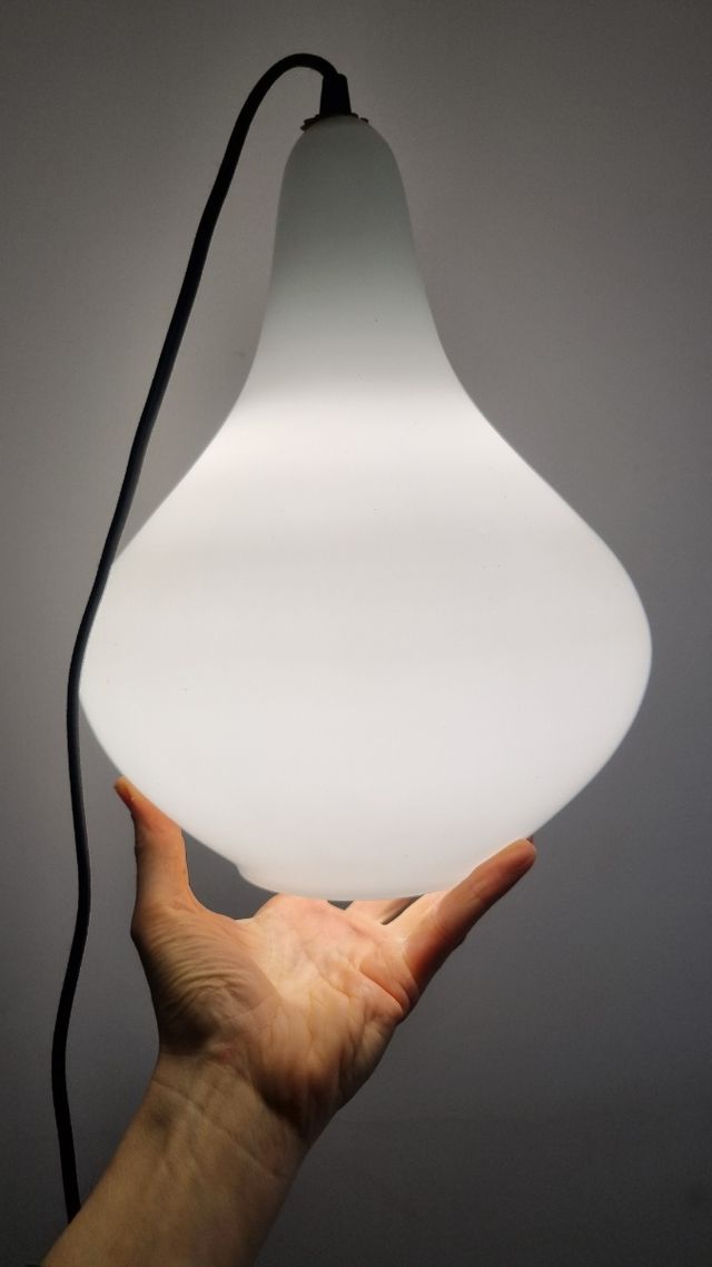 Lampadario lámpara opalino vetro vintage