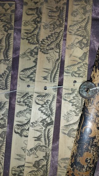 Manuscrito budista, hojas de palma