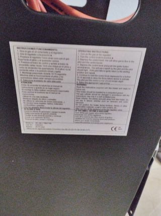 Estufa de gas super wind,