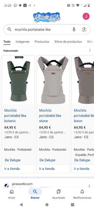 Mochila portabebés ergonómica