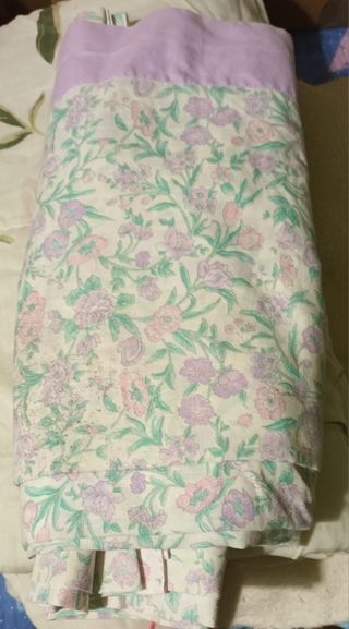 Sabana  encimera y almohadón. 1.35