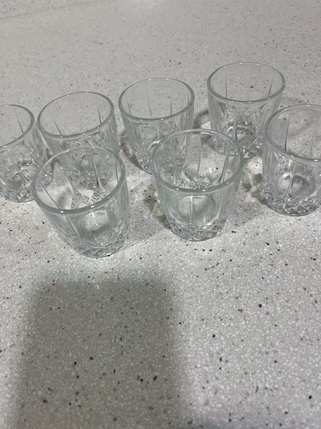 7 vasos de chupitos