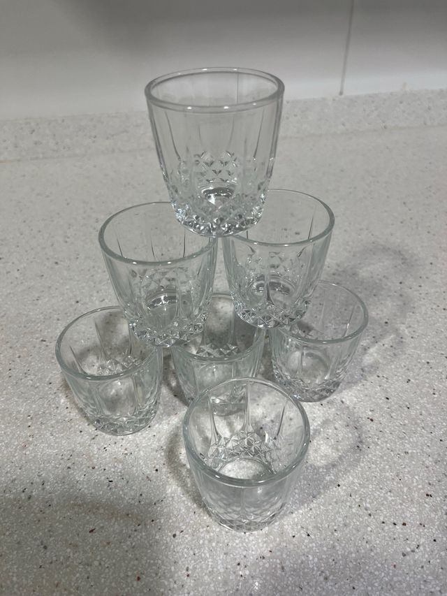 7 vasos de chupitos