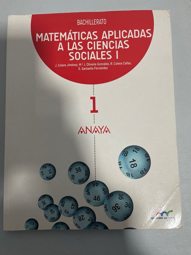 Matemáticas aplicadas a las Ciencias Sociales I.