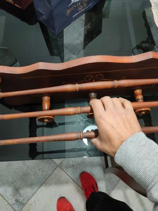 PERCHERO DE MADERA ANTIGUO