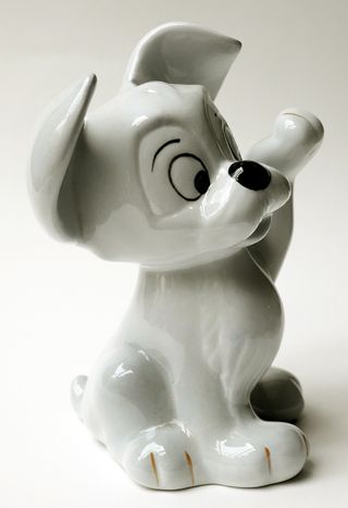FIGURA DISNEY PERRO DAMA Y EL VAGABUNDO AÑOS 50