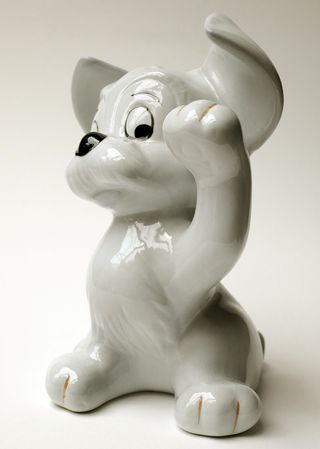 FIGURA DISNEY PERRO DAMA Y EL VAGABUNDO AÑOS 50