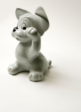 FIGURA DISNEY PERRO DAMA Y EL VAGABUNDO AÑOS 50