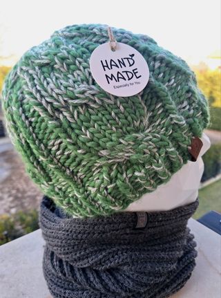 Berretto uomo 100% lana fatto a mano