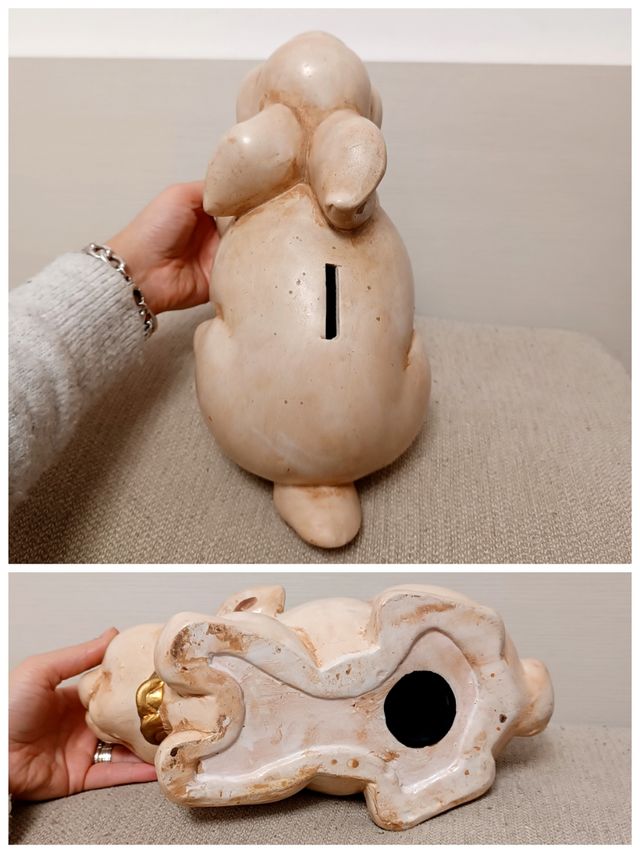 Grande coniglietto salvadanaio vintage anni 90