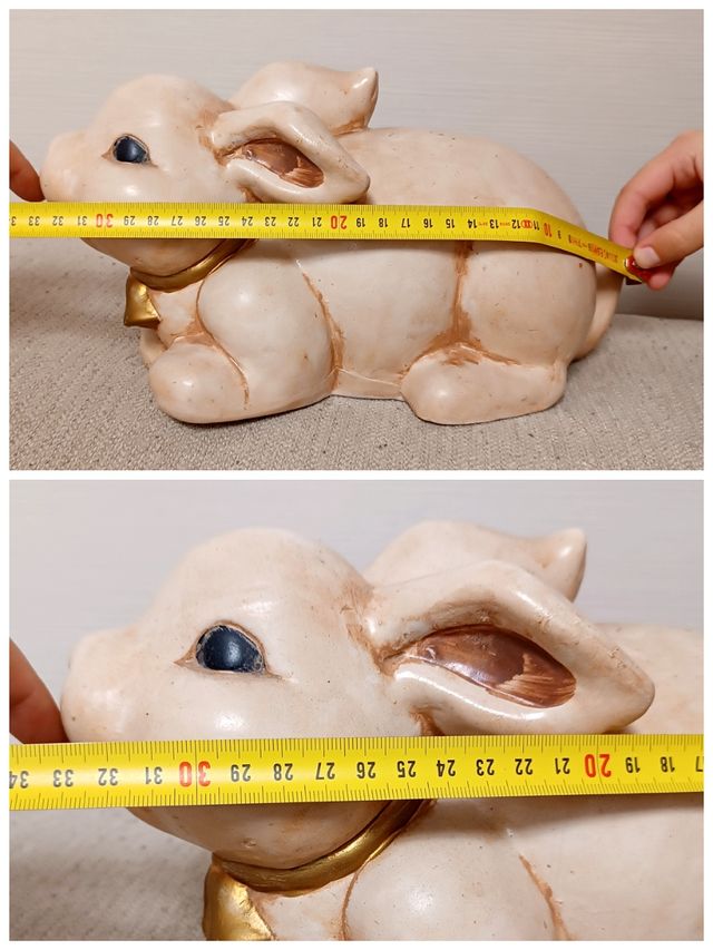 Grande coniglietto salvadanaio vintage anni 90