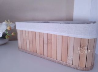 3 cestas bambú