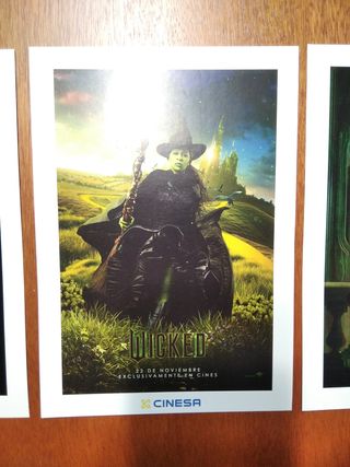 Pack 3 Mini pósters película Wicked